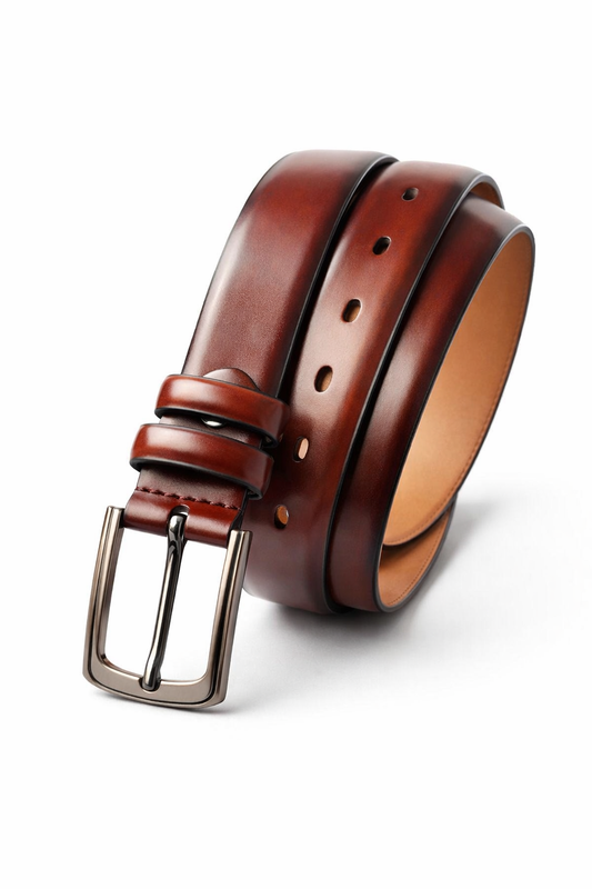 Brown Leather Belt - Vintaire
