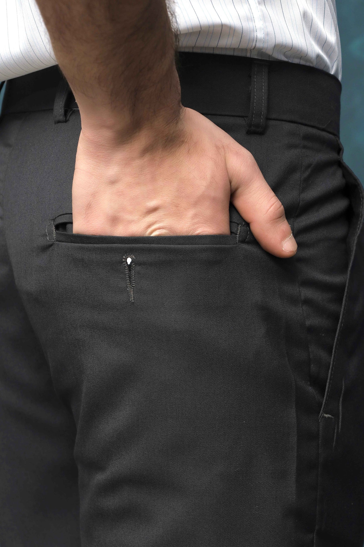 Dark Grey Pleated Pant