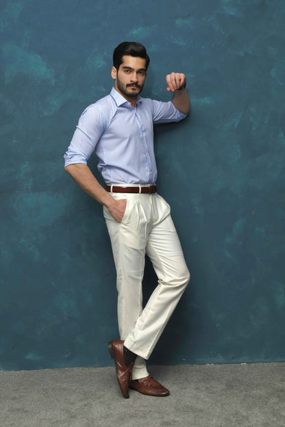 Blue & white Striped Shirt