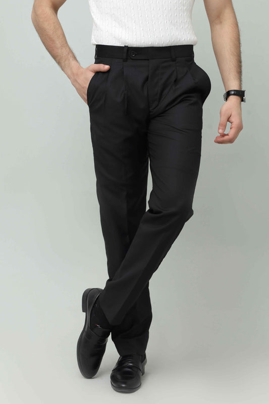 Black Pleated Pant