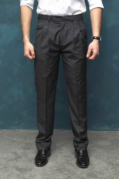 Dark Grey Pleated Pant