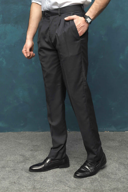 Dark Grey Pleated Pant
