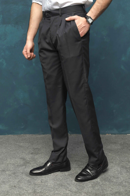 Dark Grey Pleated Pant