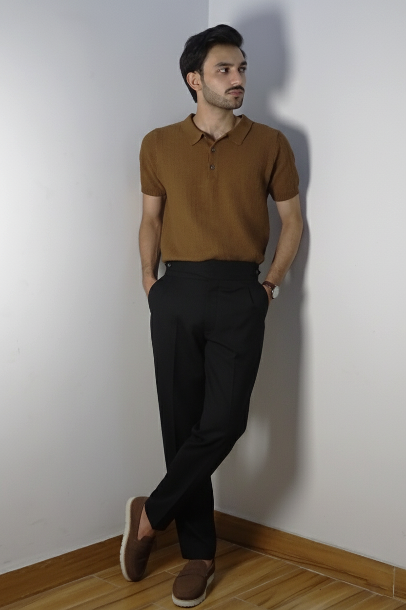 Modal Weaing Black Gurka Pant