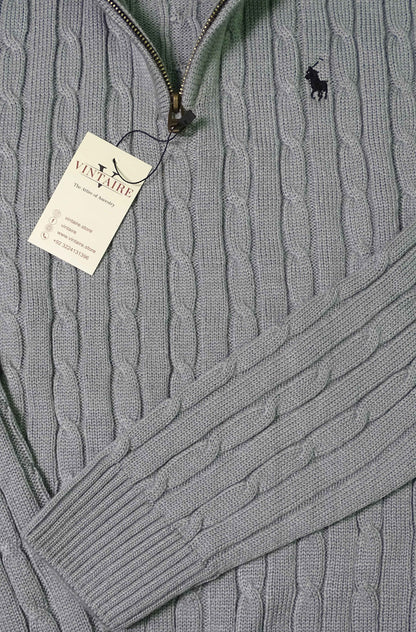 Grey Quarter Zip Sweater