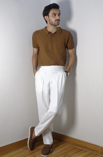 Modal Wearing Off-white Gurka Pant